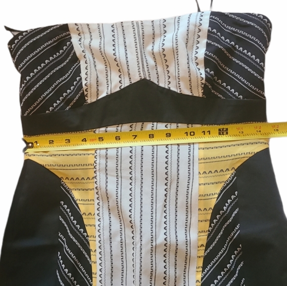 Helmut Lang Strapless Mini Dress Black & Yellow - Picture 10 of 10